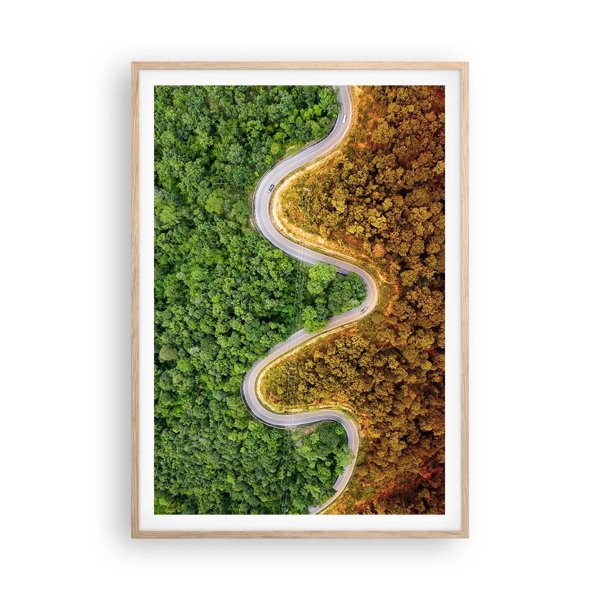 Affisch i ram av ljusek - Gränser och genombrott - 70x100 cm