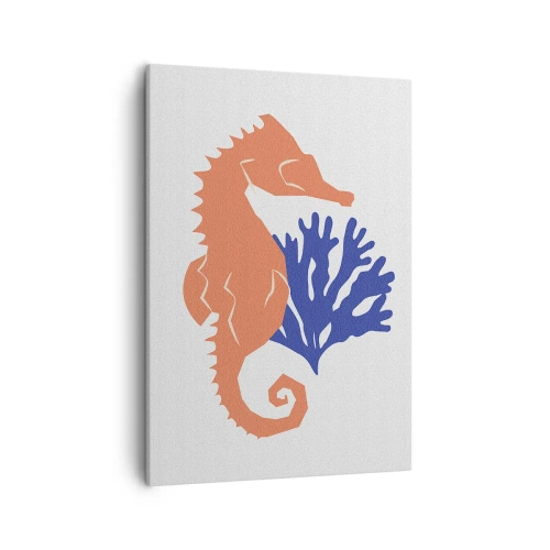 Canvastavla - Bild på duk - På en äng under vattnet - 50x70 cm