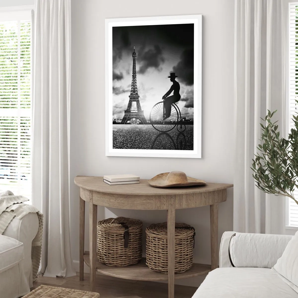 Affisch i vit ram - Längtan efter Belle Epoque - 70x100 cm