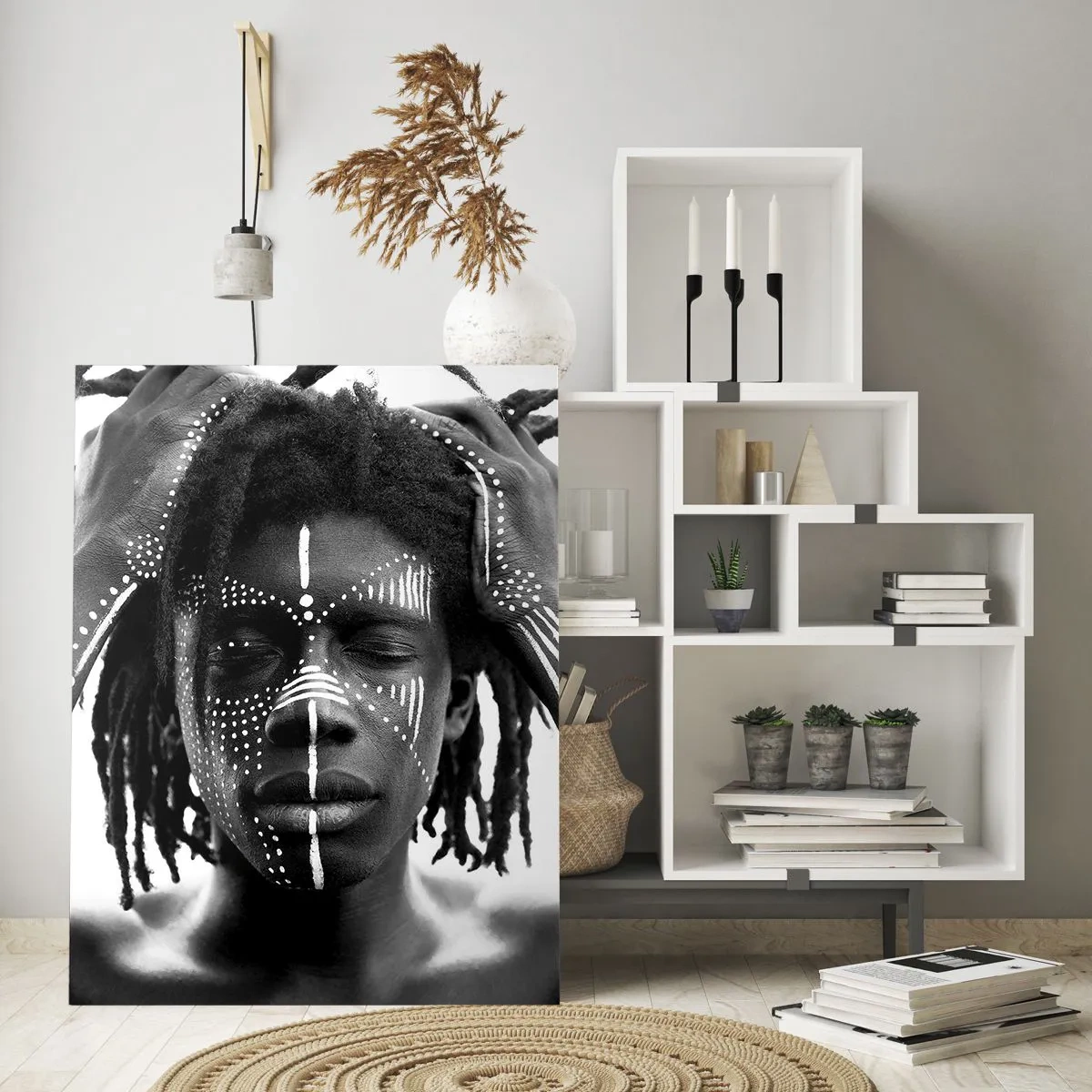 Glastavla - Bild på glas - Var är du? - 70x100 cm