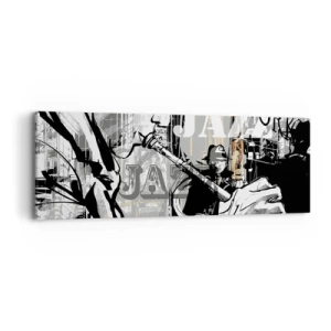 Canvastavla - Bild på duk - I New Yorks rytm - 90x30 cm