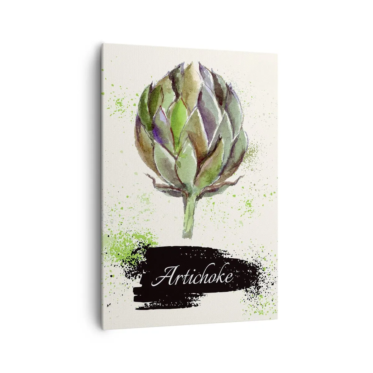 Canvastavla - Bild på duk - Eviva grönsaker! - 70x100 cm