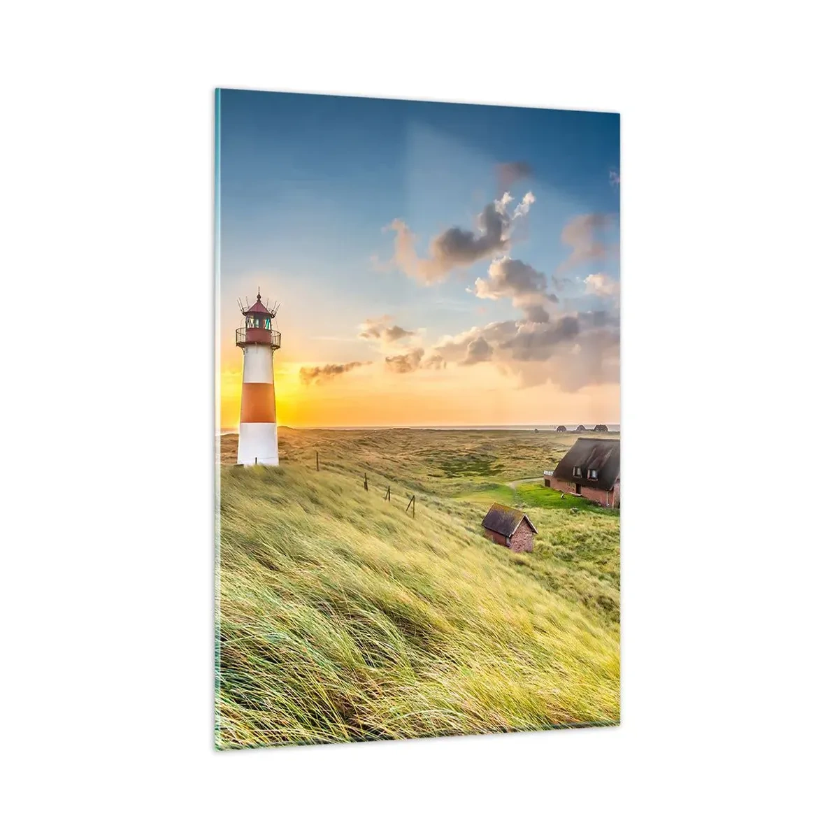 Glastavla - Bild på glas - Mellan vågorna - 80x120 cm