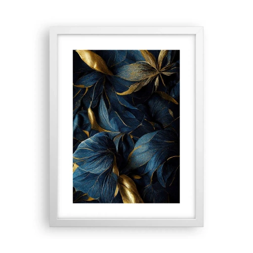 Affisch i vit ram - Fodrad med guld - 30x40 cm