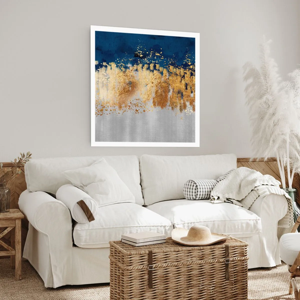 Affisch - Modern komposition med blixt - 50x50 cm