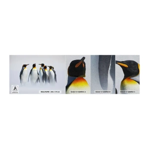 Provbit av fototapet Premium Sand - En träff i kvällsdräkter - Djur, Pingvin, Natur - 100x30 cm