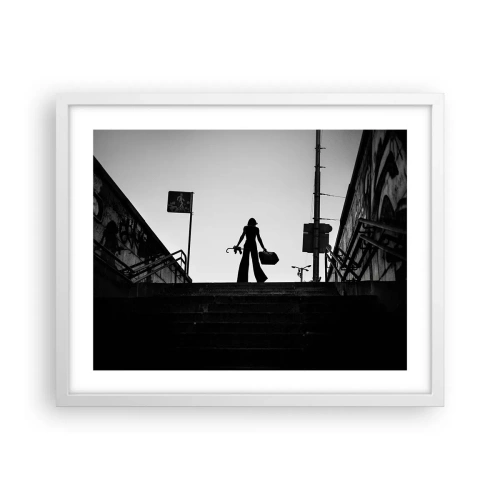 Affisch i vit ram - Stadsvandring - 50x40 cm