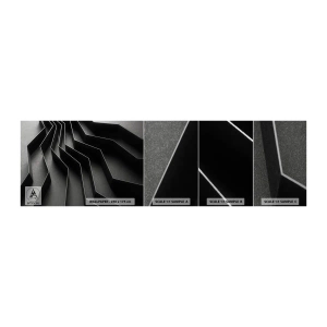 Provbit av självhäftande fototapet Deluxe Sticker - Rumslig ordning - 3D, Labyrint, Modern - 100x30 cm