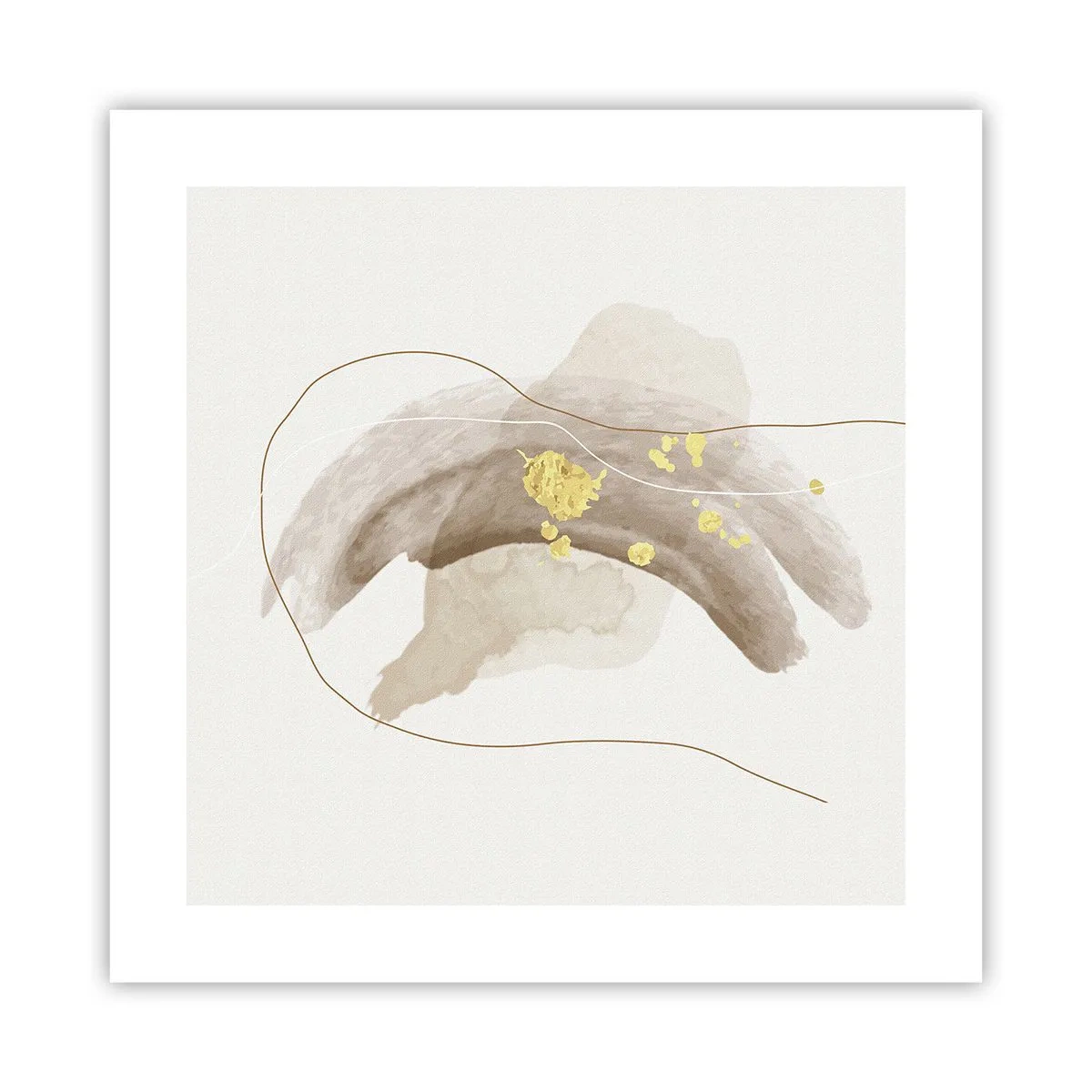 Affisch - Träffat i rummet - 40x40 cm