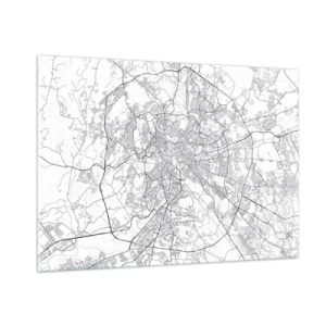 Glastavla - Bild på glas - Romersk ring - 100x70 cm