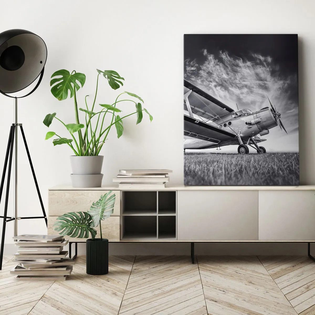 Canvastavla - Bild på duk - Bevingad vandrare - 50x70 cm