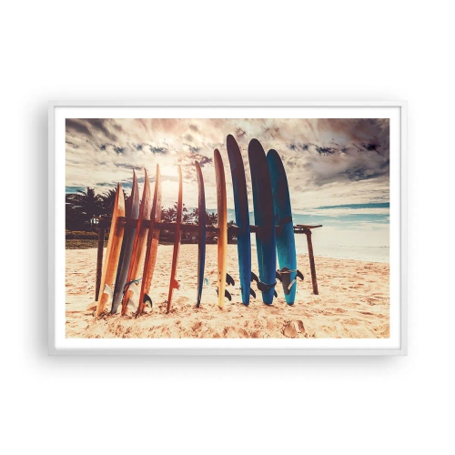 Affisch i vit ram - God natt, vi ses imorgon - 100x70 cm