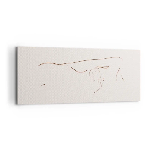 Canvastavla - Bild på duk - Begärans form - 100x40 cm