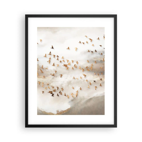 Affisch i svart ram - Det är dags... - 40x50 cm