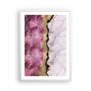 Affisch i vit ram - På gränsen - 50x70 cm