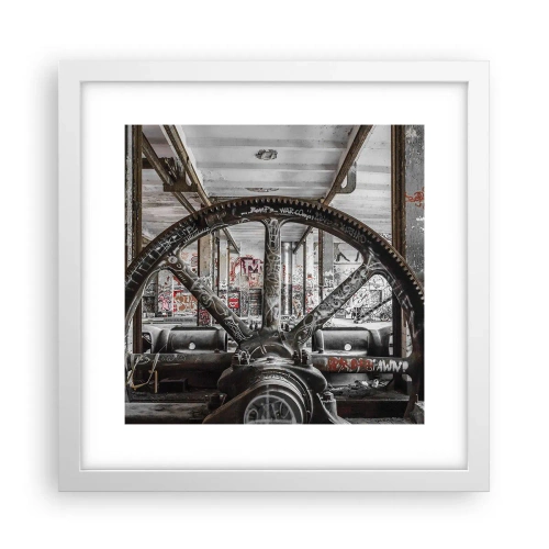 Affisch i vit ram - Fabrikens hemliga liv - 30x30 cm