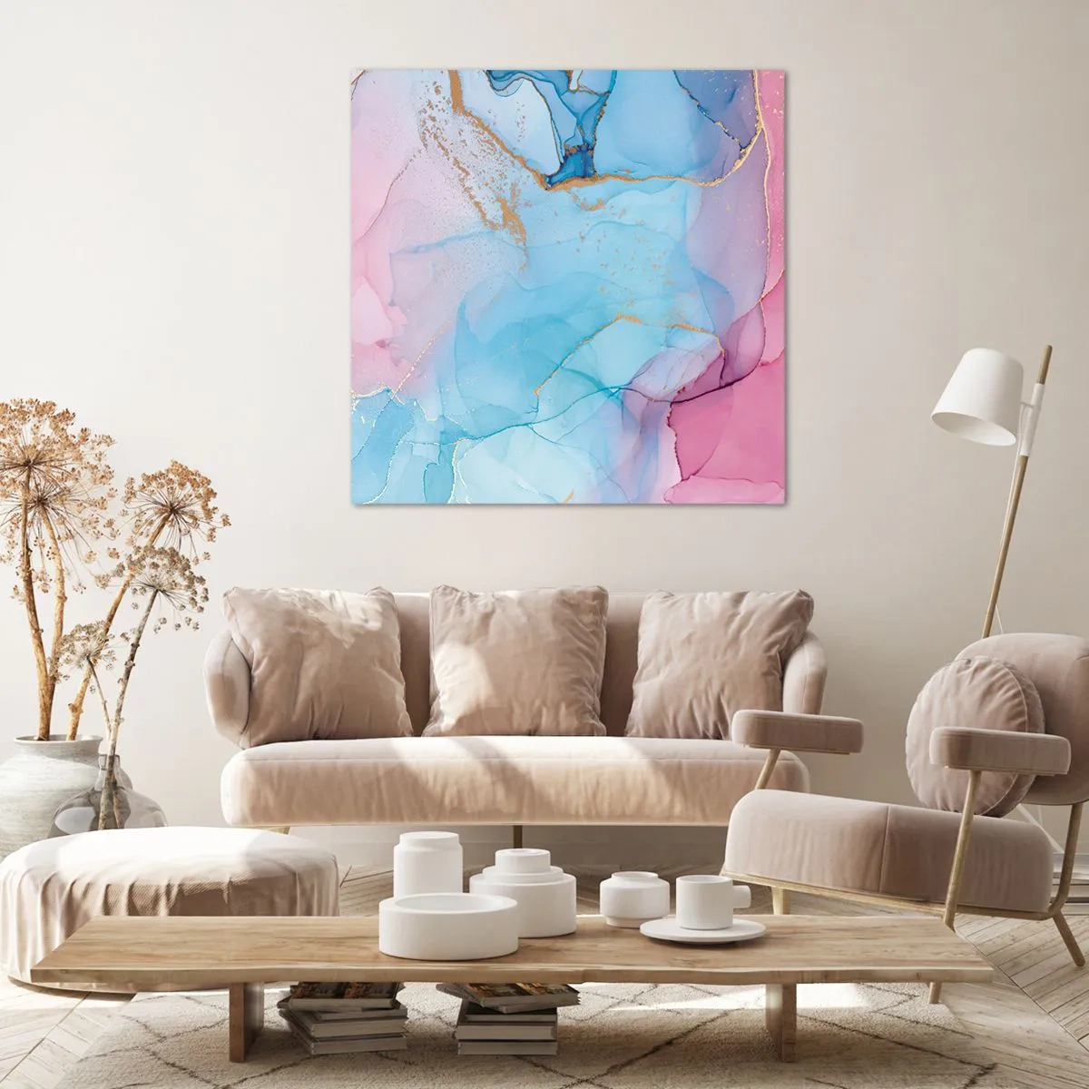 Canvastavla - Bild på duk - Möte och infiltration - 30x30 cm