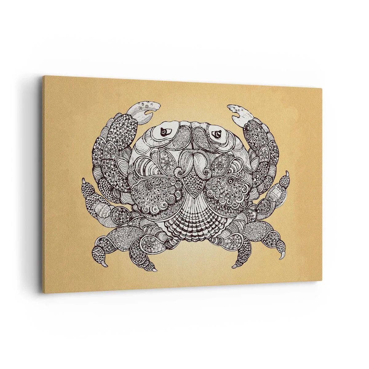 Canvastavla - Bild på duk - Herr Krabba berättar - 120x80 cm