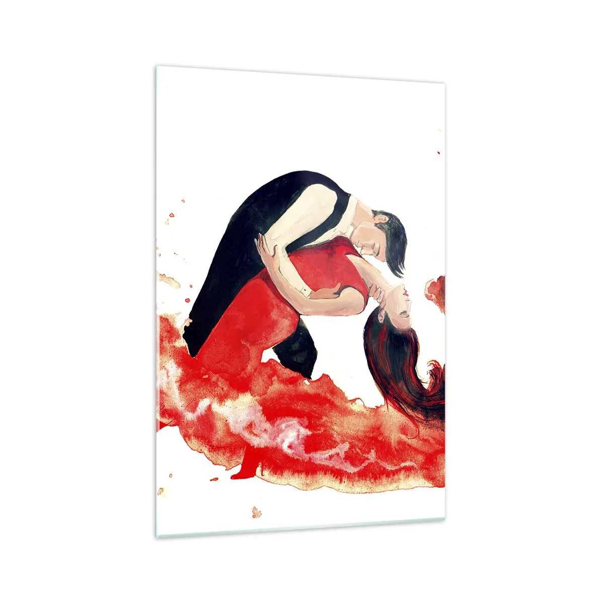 Glastavla - Bild på glas - Tango - den sensuella vågen - 70x100 cm