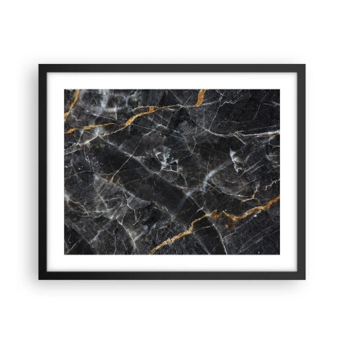 Affisch i svart ram - Stenens interna liv - 50x40 cm