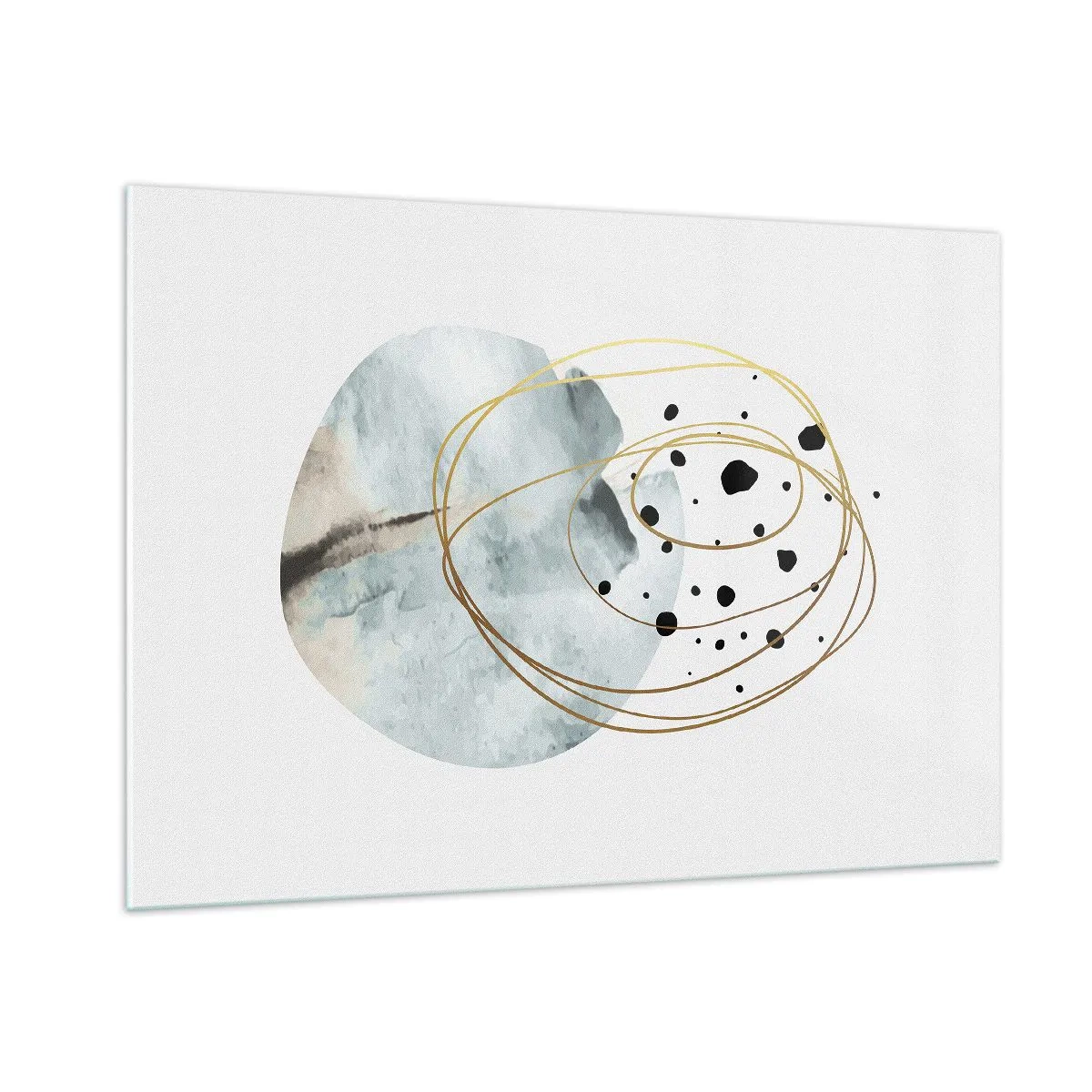 Glastavla - Bild på glas - I rummets famn - 100x70 cm