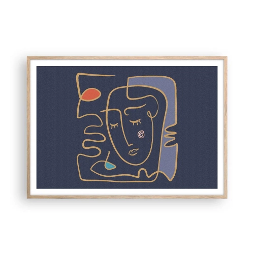 Affisch i ram av ljusek - I drömmarnas värld - 100x70 cm