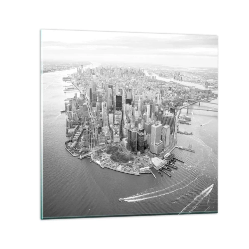 Glastavla - Bild på glas - Hur man inte älskar? - 30x30 cm