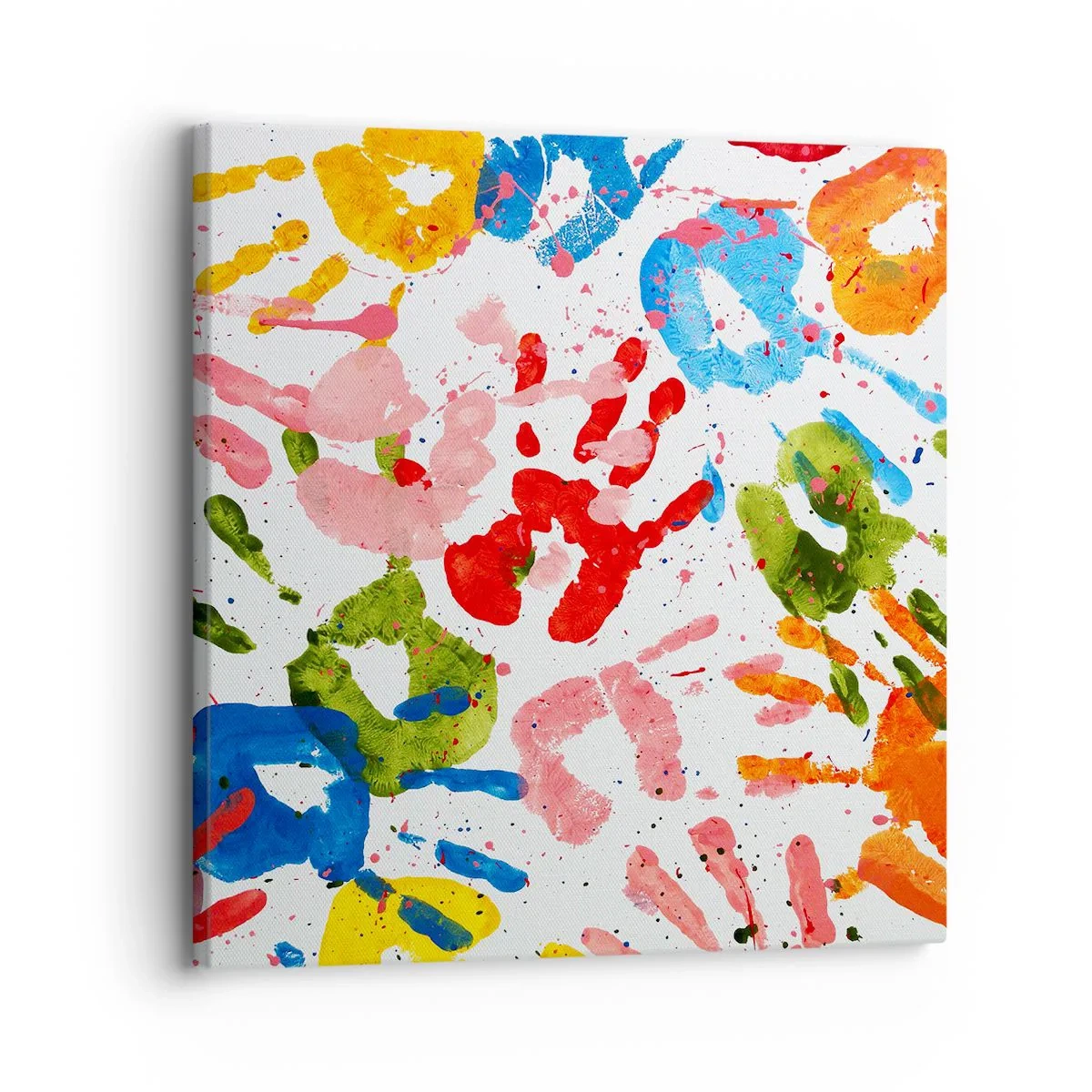 Canvastavla - Bild på duk - Följs spåren - 30x30 cm