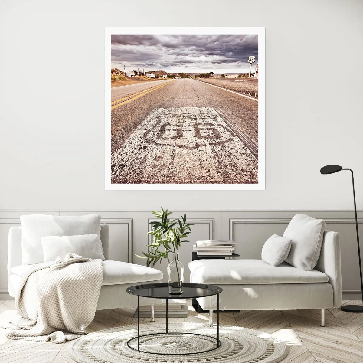 Affisch - Mother Road - amerikanska legenden - 60x60 cm