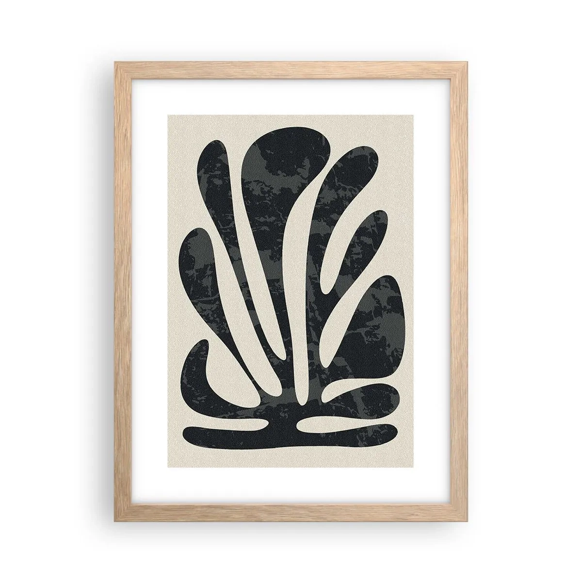 Affisch i ram av ljusek - Abstraktion med flera fingrar - 30x40 cm