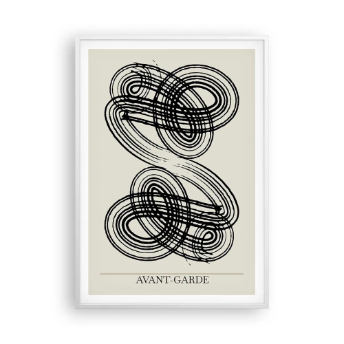 Affisch i vit ram - Det kom ut spontant - 70x100 cm