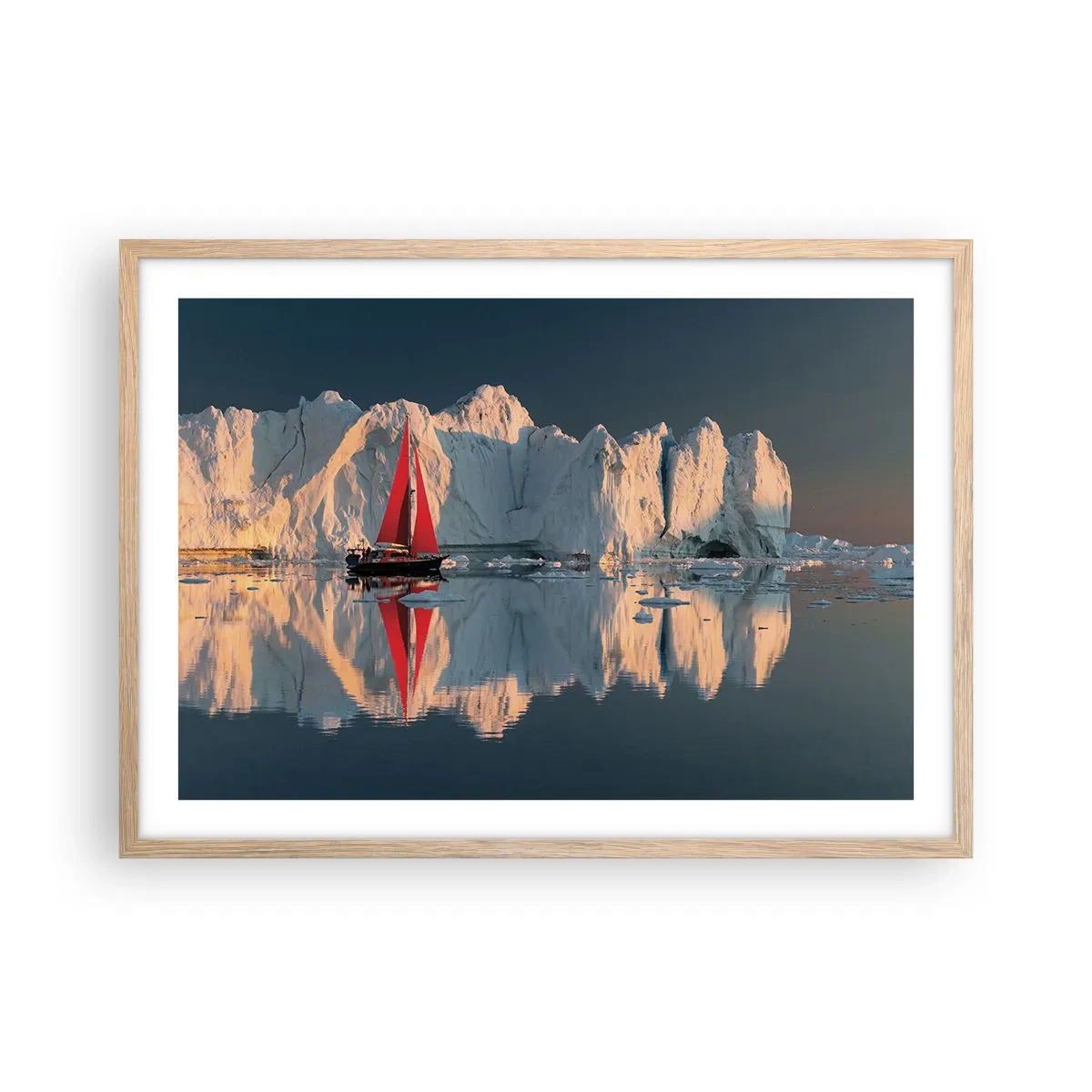 Affisch i ram av ljusek - I världens ände - 70x50 cm