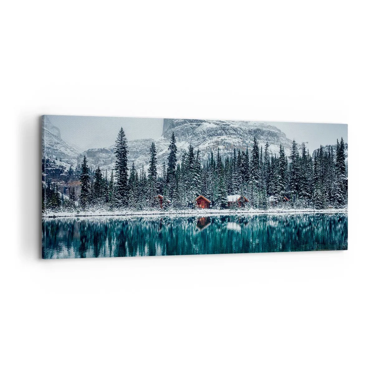 Canvastavla - Bild på duk - Kanadensisk tillflyktsort - 100x40 cm
