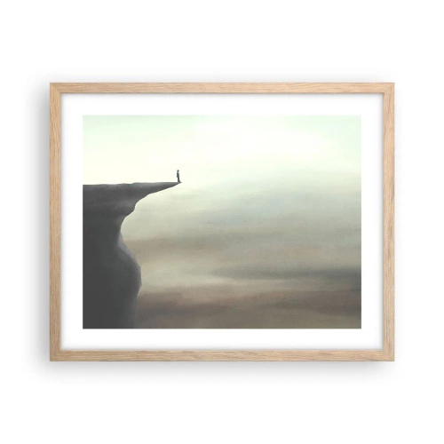 Affisch i ram av ljusek - Uppåt, naturligtvis! - 50x40 cm