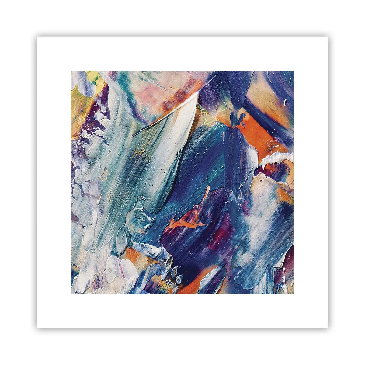 Affisch - Färgkaos - 30x30 cm