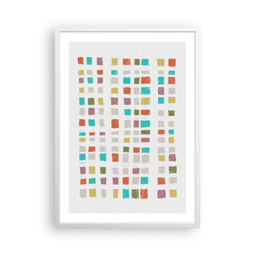 Affisch i vit ram - Ett okänt spel - 50x70 cm