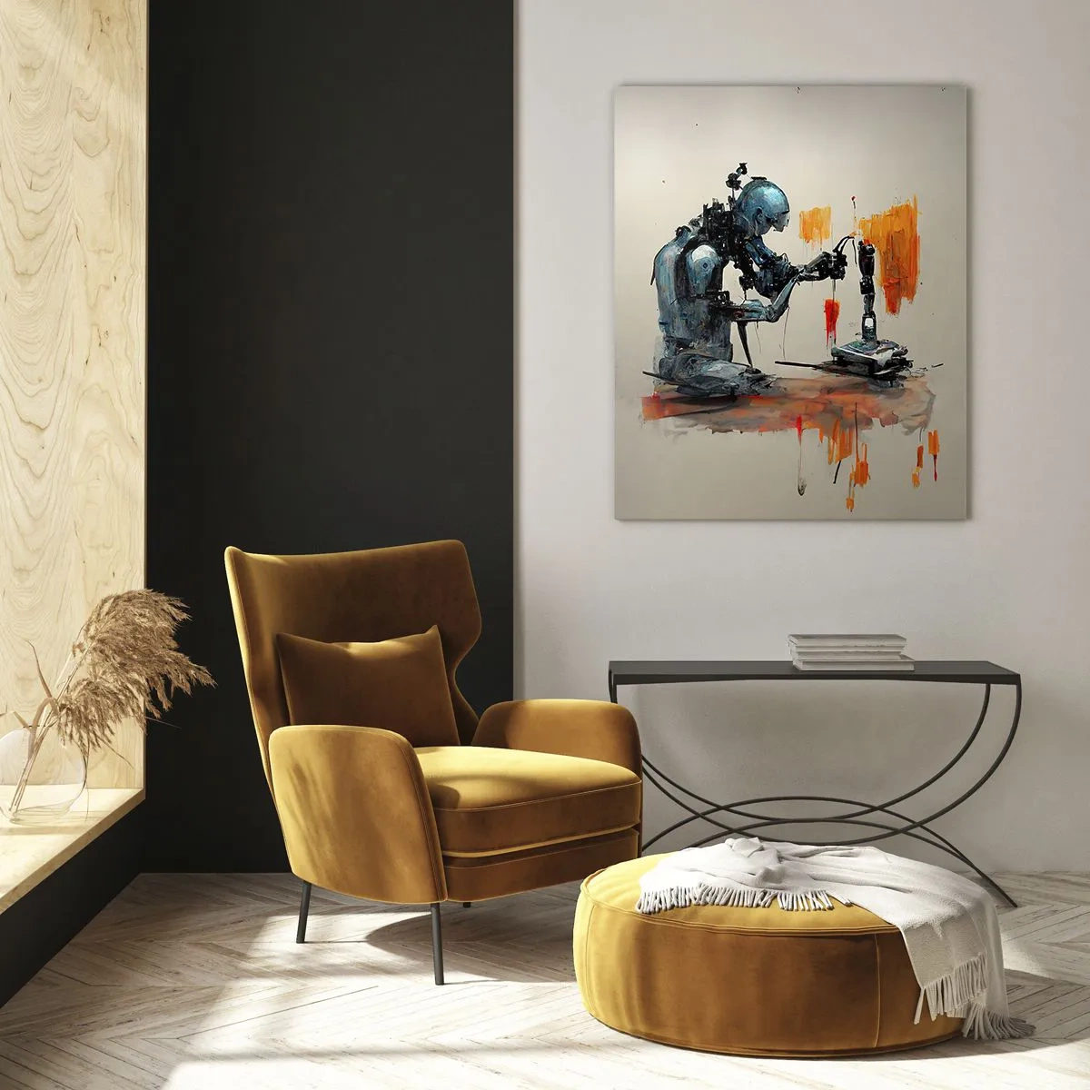 Glastavla - Bild på glas - Kommer i morgon... - 50x70 cm