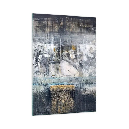 Glastavla - Bild på glas - På is och klumpar - 50x70 cm