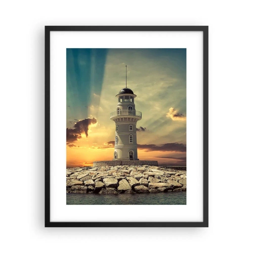 Affisch i svart ram - Ljus - Godhet - Skönhet - 40x50 cm