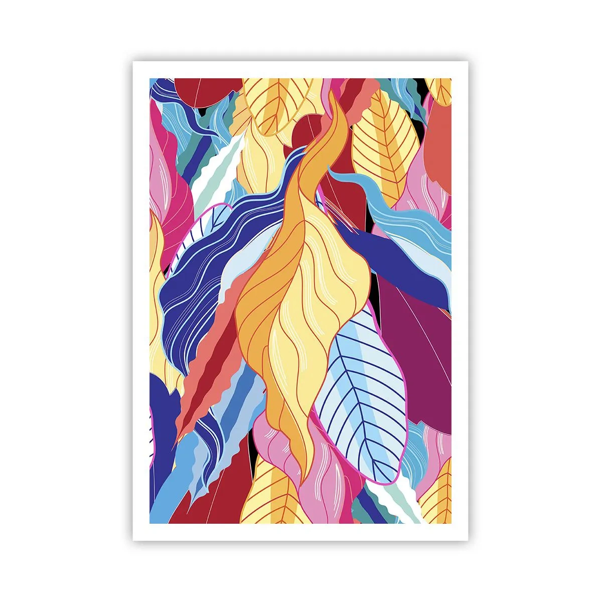 Affisch - Färgglad röra - 70x100 cm