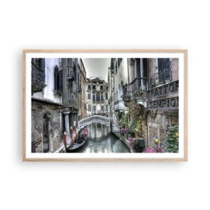 Affisch i ram av ljusek - Tyst begrundan sedan några sekel - 91x61 cm