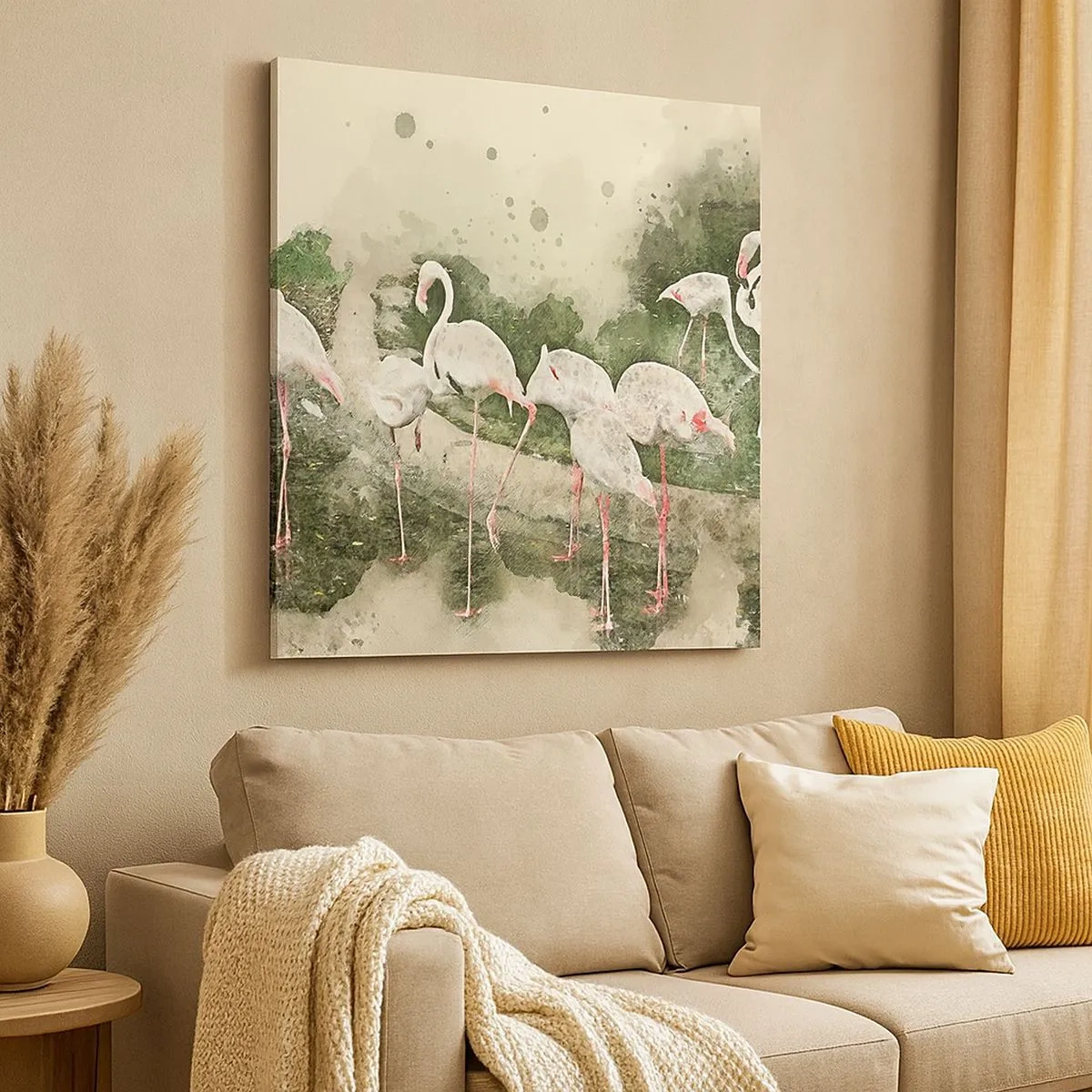 Canvastavla - Bild på duk - Exotisk dröm - 30x30 cm