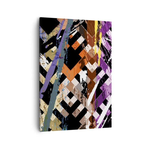 Canvastavla - Bild på duk - Kvadraten - 50x70 cm