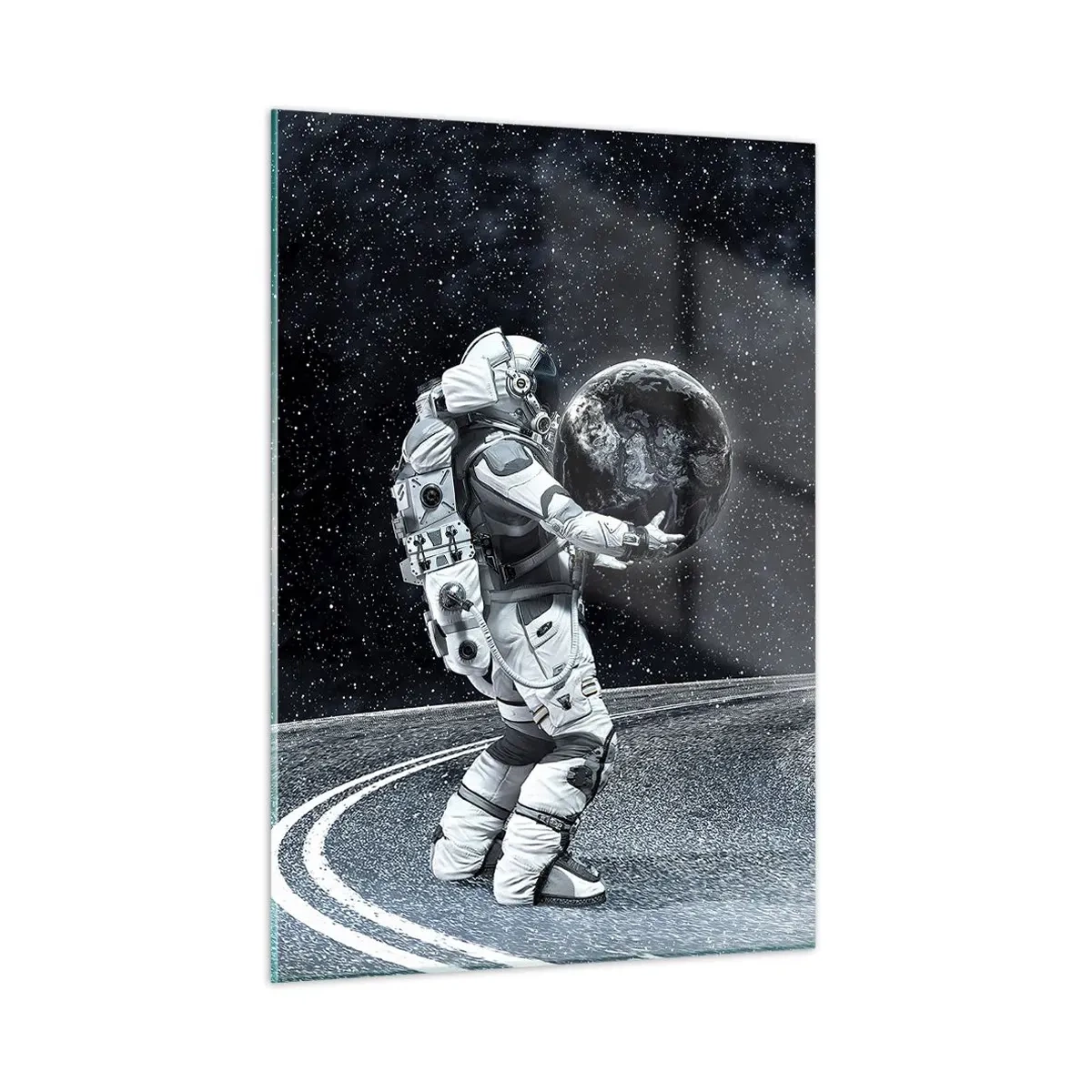 Glastavla - Bild på glas - På Vintergatan - 50x70 cm