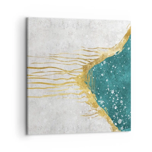 Canvastavla - Bild på duk - Gyllene tidvatten - 50x50 cm