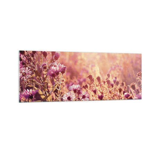 Glastavla - Bild på glas - Innan sommaren går bort - 140x50 cm