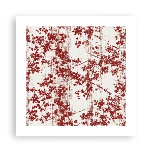 Affisch - Som en gammal percale - 40x40 cm