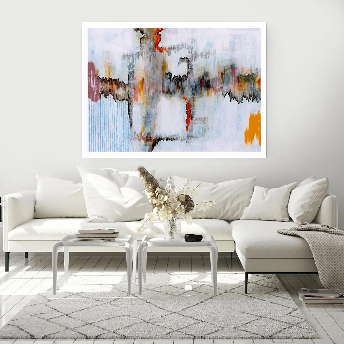 Affisch - Med pinne på vatten - 70x50 cm