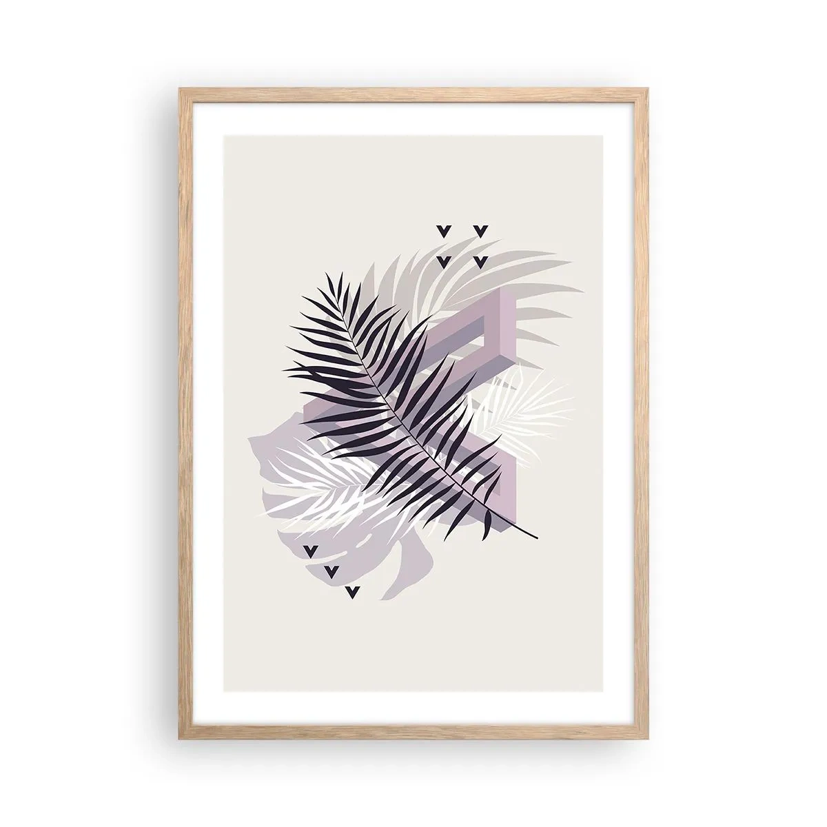 Affisch i ram av ljusek - Skuggans skugga - 50x70 cm