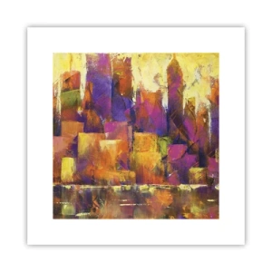 Affisch - Metropolis komposition - 30x30 cm